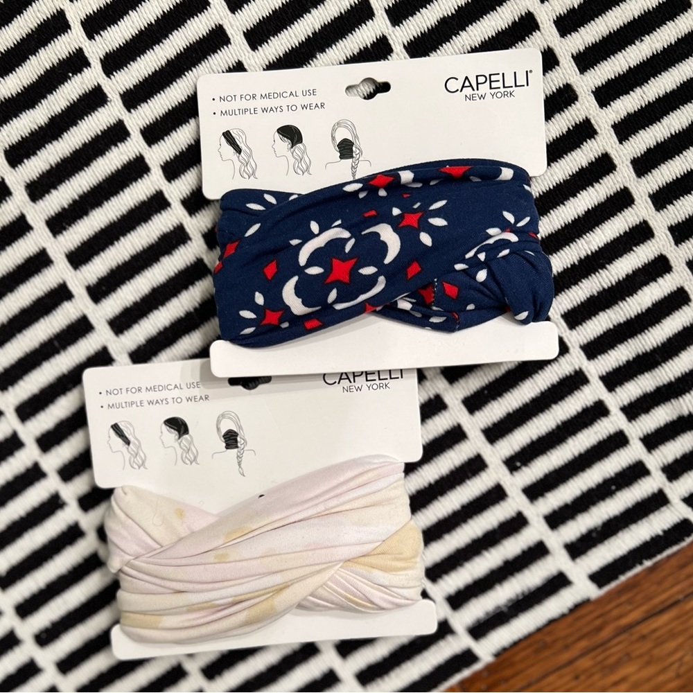 Two Capelli of New York Headbands / Headcovering NWT